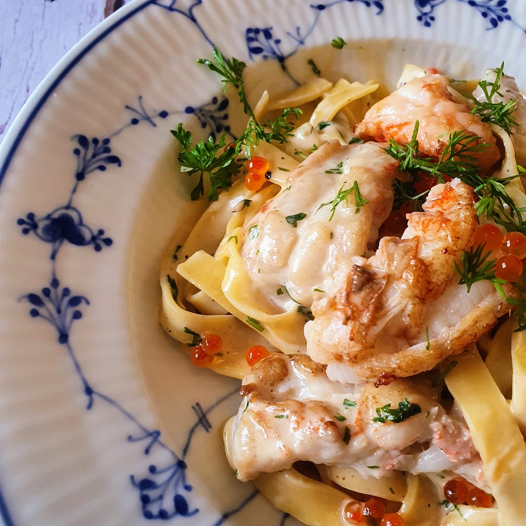 Pasta med jomfruhummerhaler