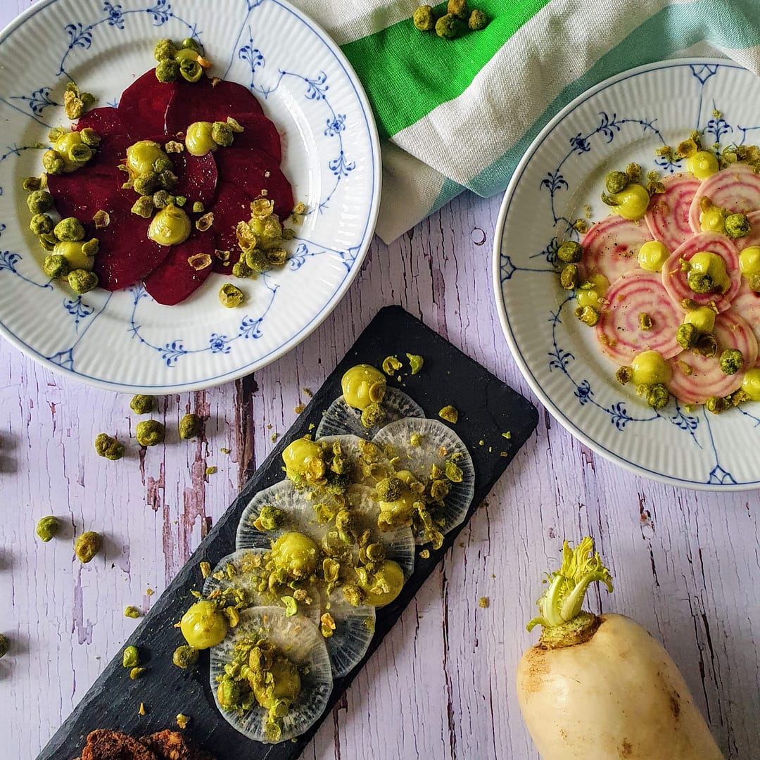 Beder med wasabi-mayo