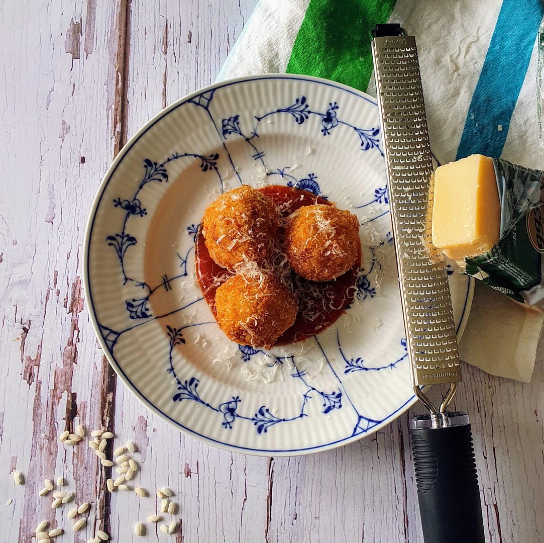 Arancini -friterede risottokugler
