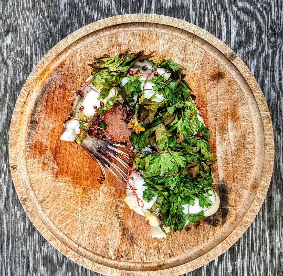 Havtaske på grill