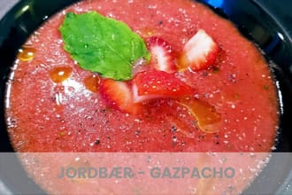 Jordbær-gazpacho suppe