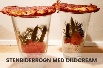 Stenbiderrogn med dildcream