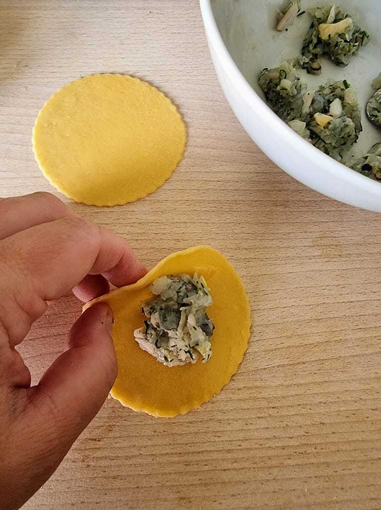 Ravioli in the making