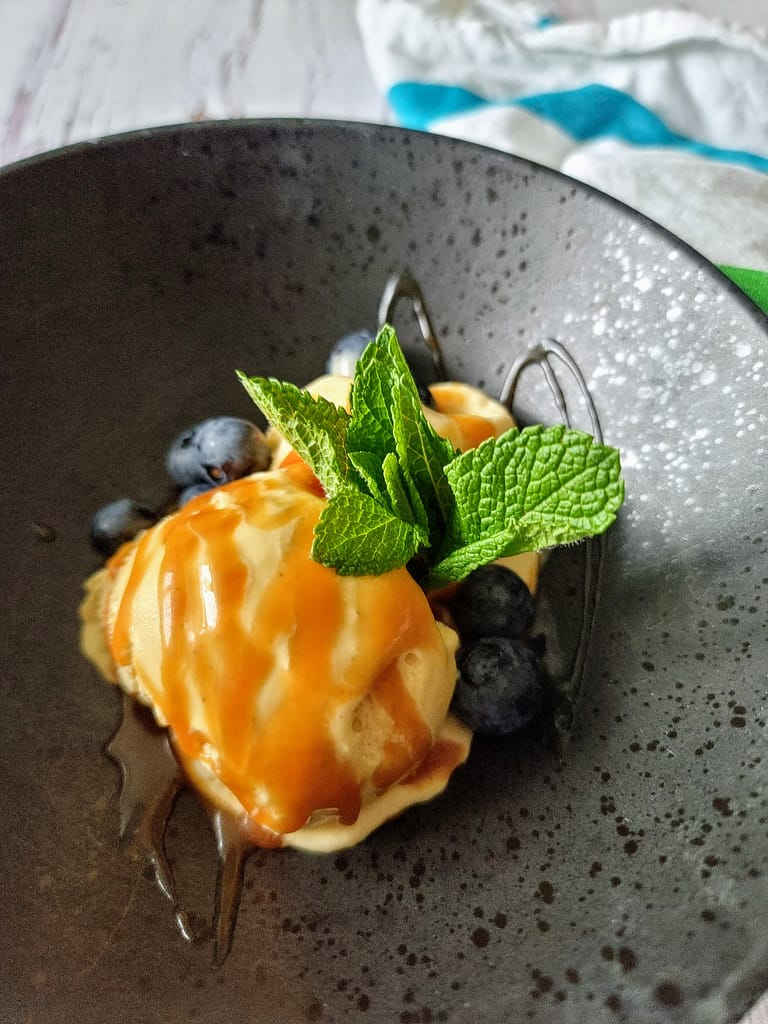 Is med soya karamelsauce