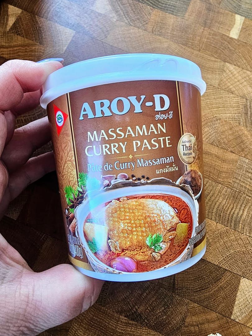 Et billede af massaman curry paste