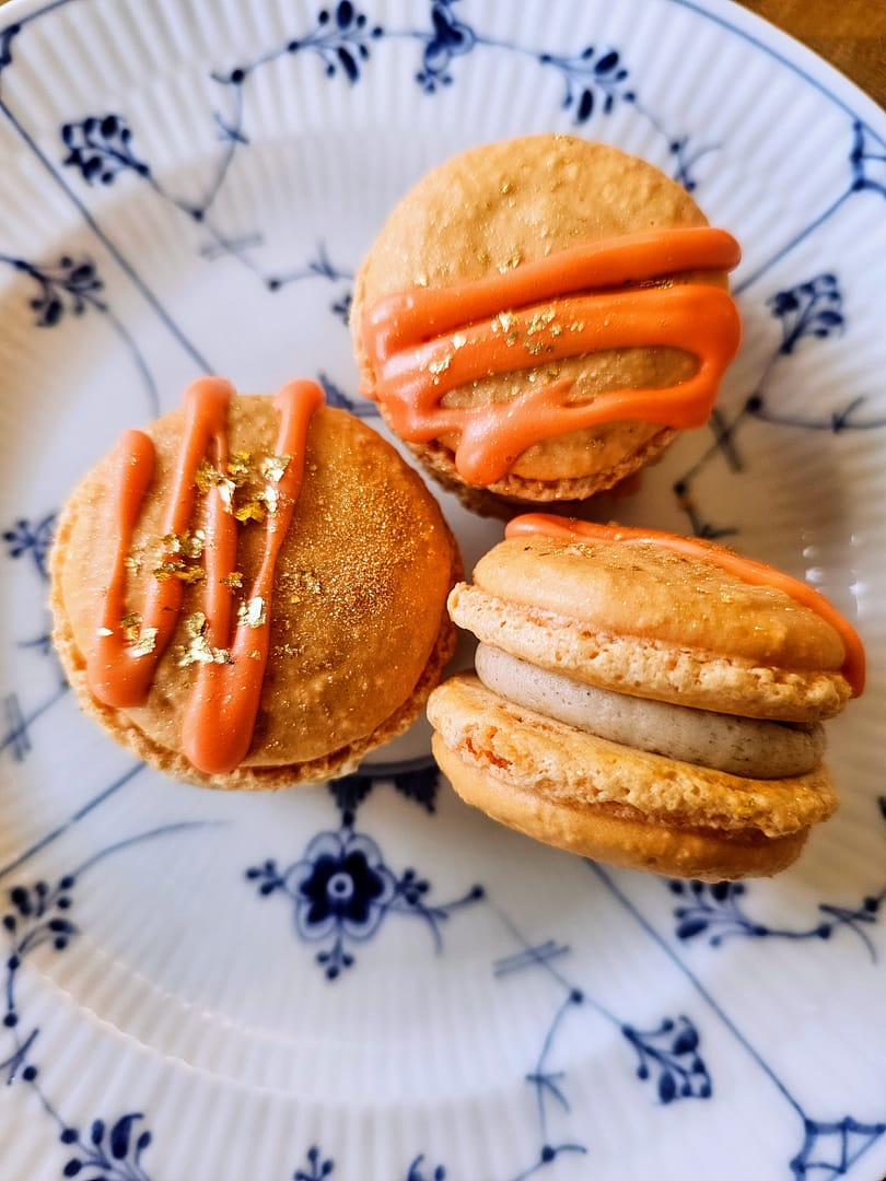 Macarons med pumkin pie spice smørcreme