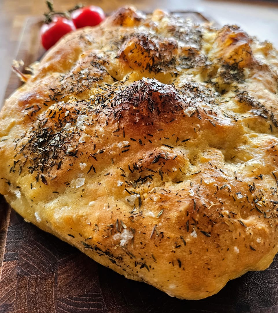 Italiensk foccacia med rosmarin