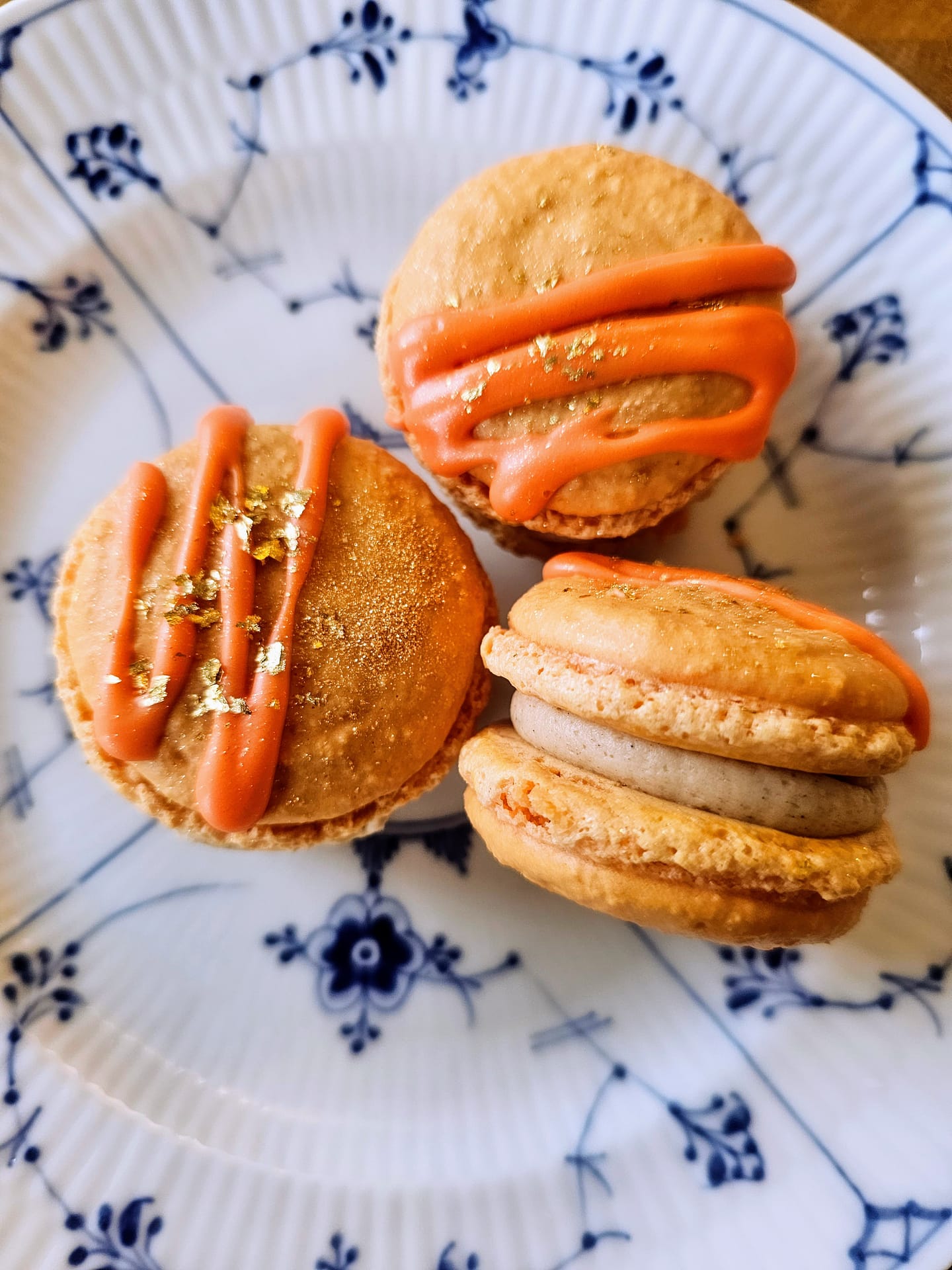 Macarons med pumkin pie spice smørcreme